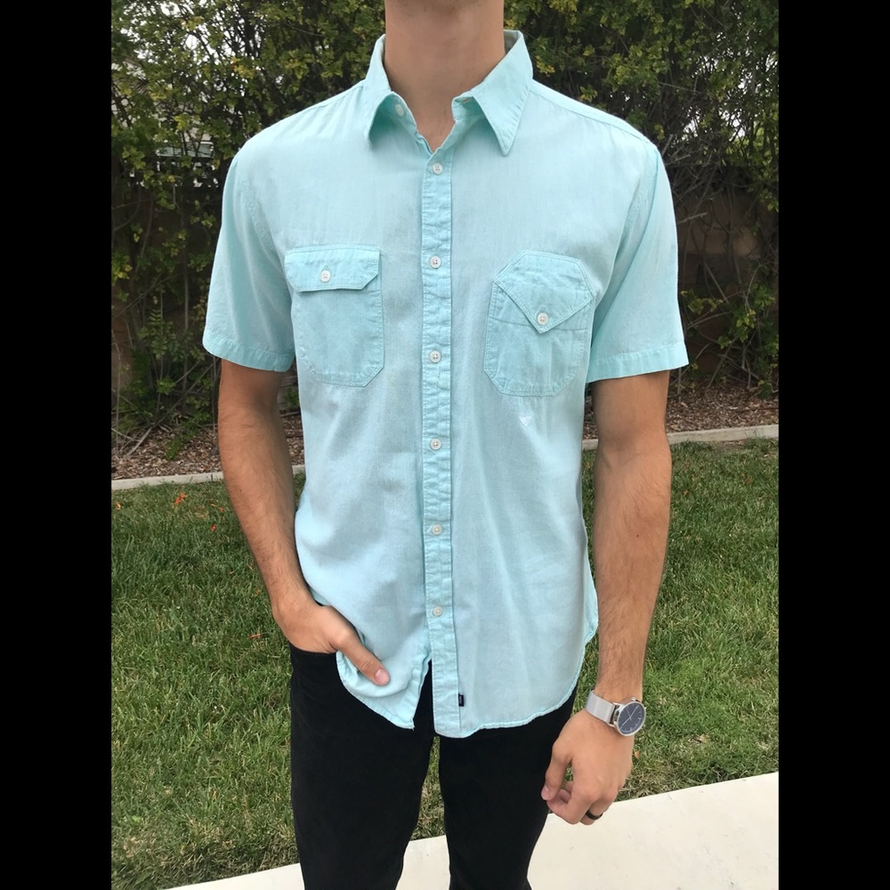 Blue Button Down